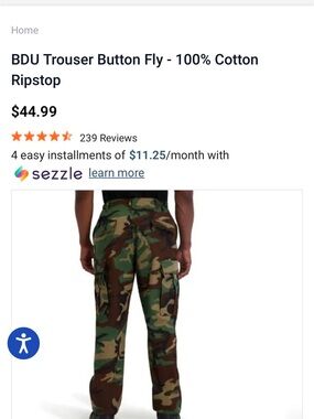Propper BDU Cargo Pants Woodland Camo